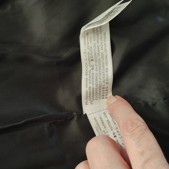 NWT Zara Tweed Black Sequined Open Jacket Blazer. M - Picture 10 of 12